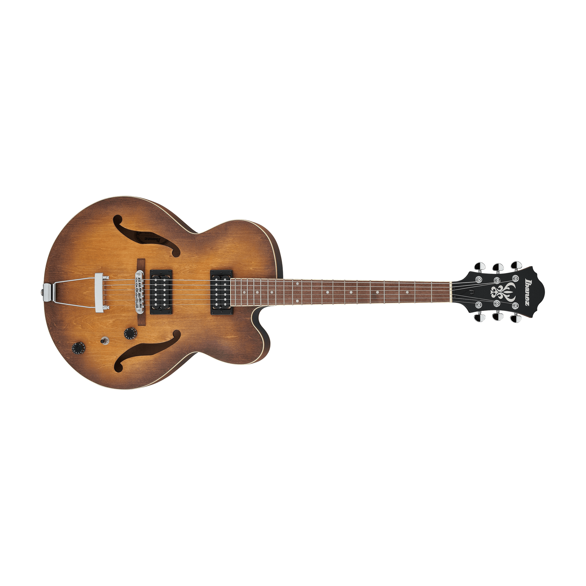 Guitarra eléctrica Ibanez Hollow Body AF55-TOBACCO Flat — vista 1