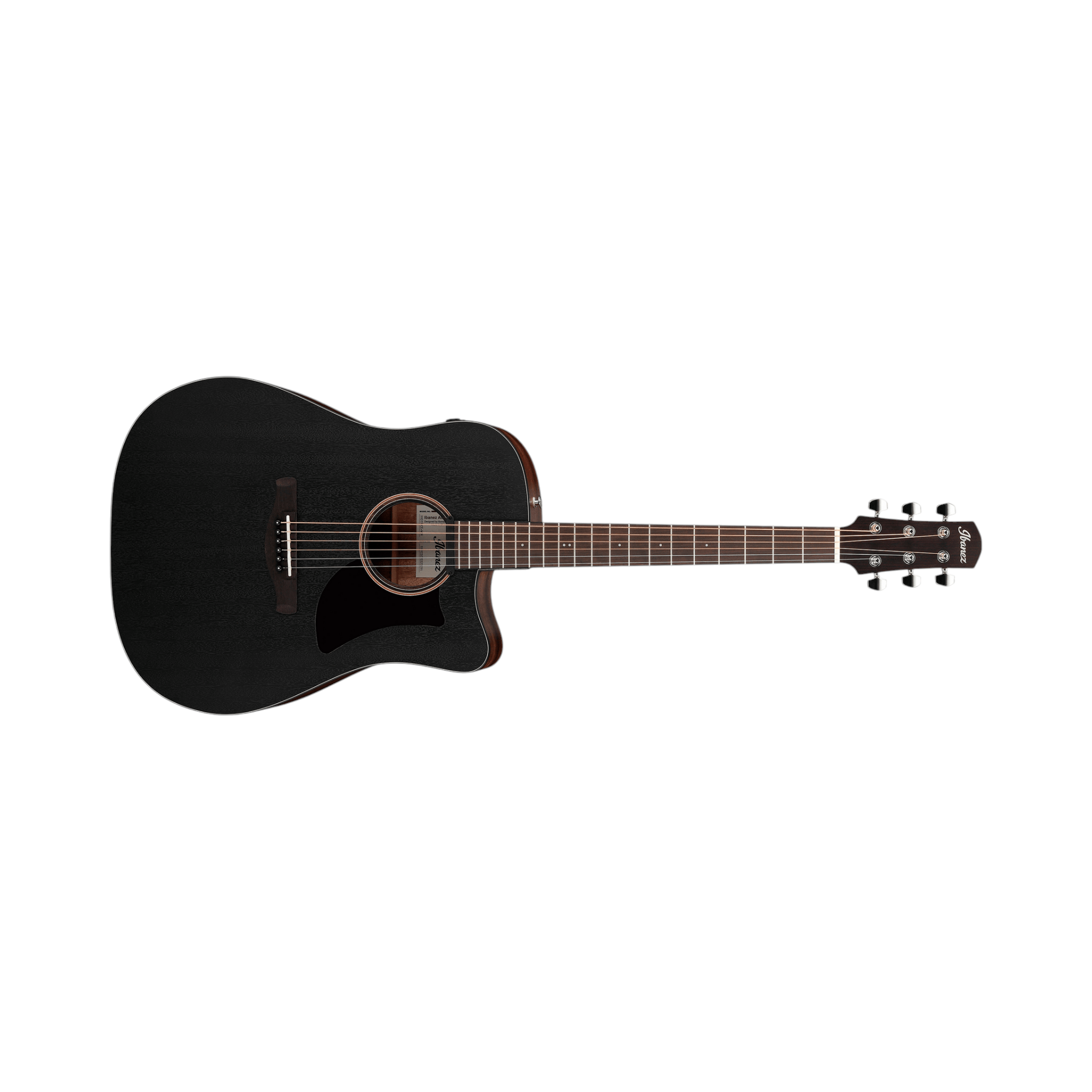Guitarra electroacústica Ibanez Advanced Acoustic AAD190CE-WEATHERED Black Open Pore — vista 1