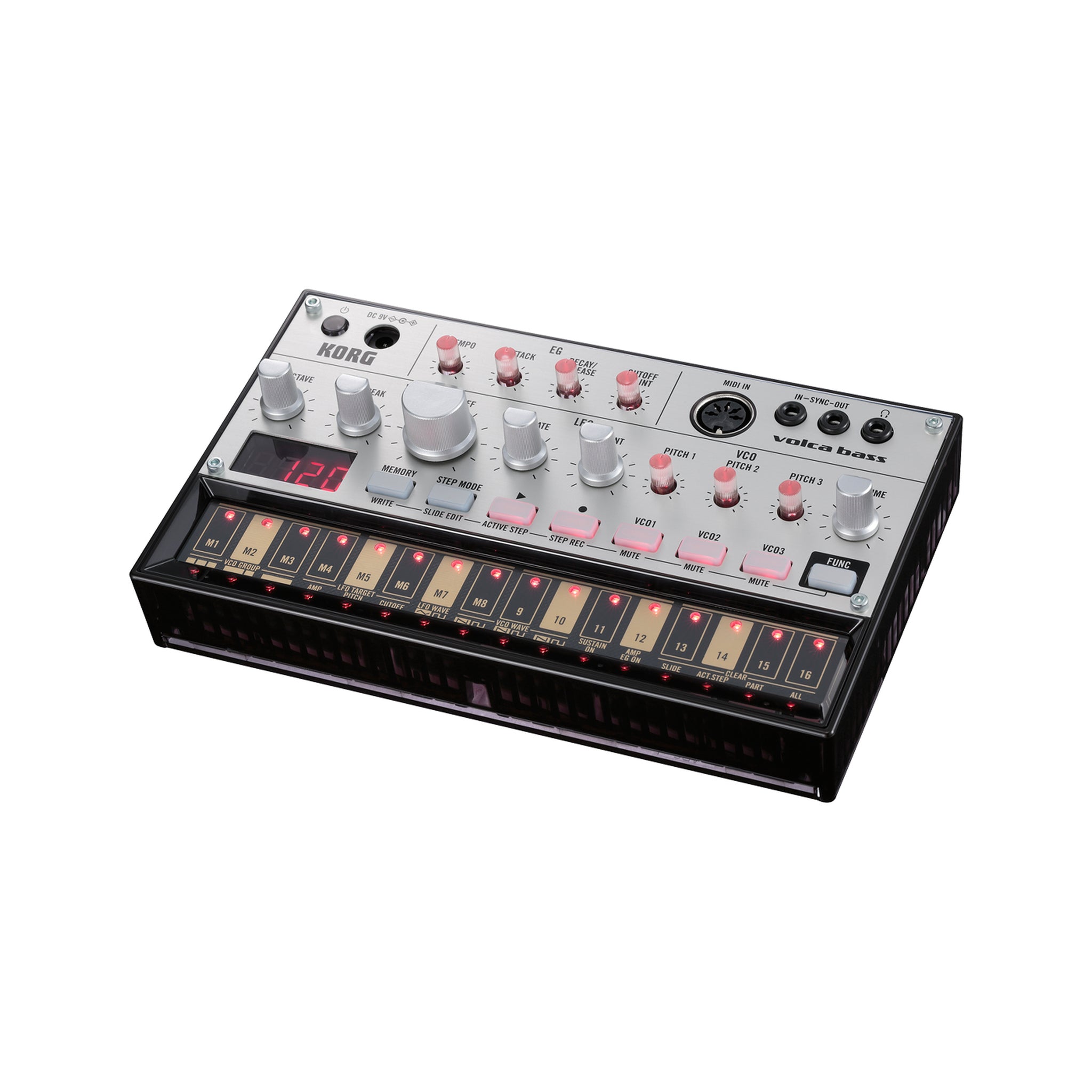 Sintetizador de bajo analógico Korg volca bass — vista 1