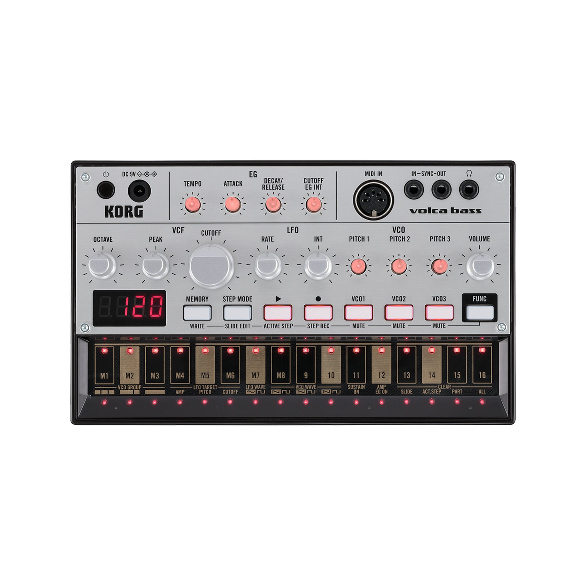 Sintetizador de bajo analógico Korg volca bass — vista 2