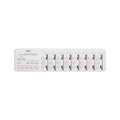 Controlador MIDI Korg nanoKONTROL2 blanco con ocho faders — vista 1