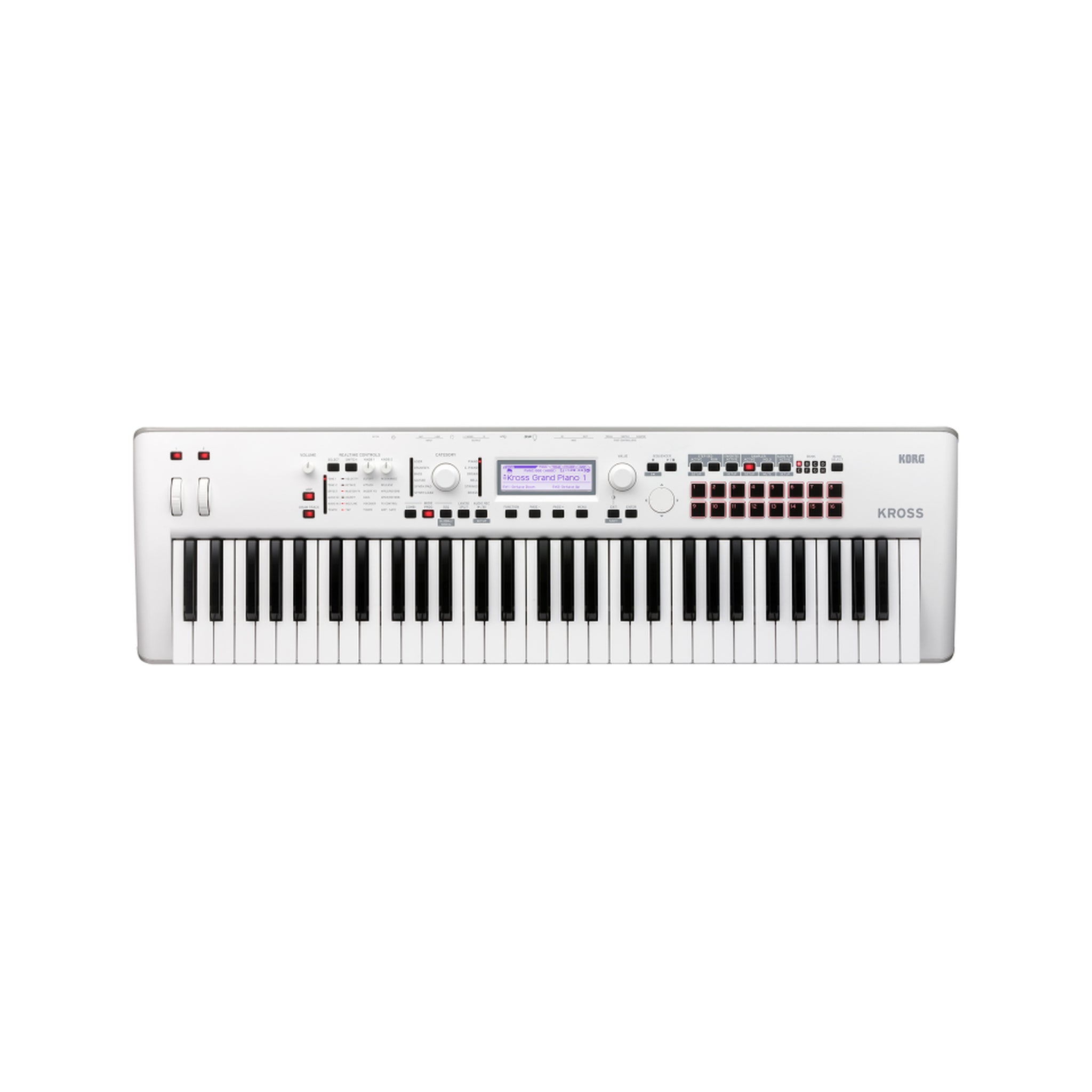 Workstation Korg Kross 2 de 61 teclas blanco — vista 1