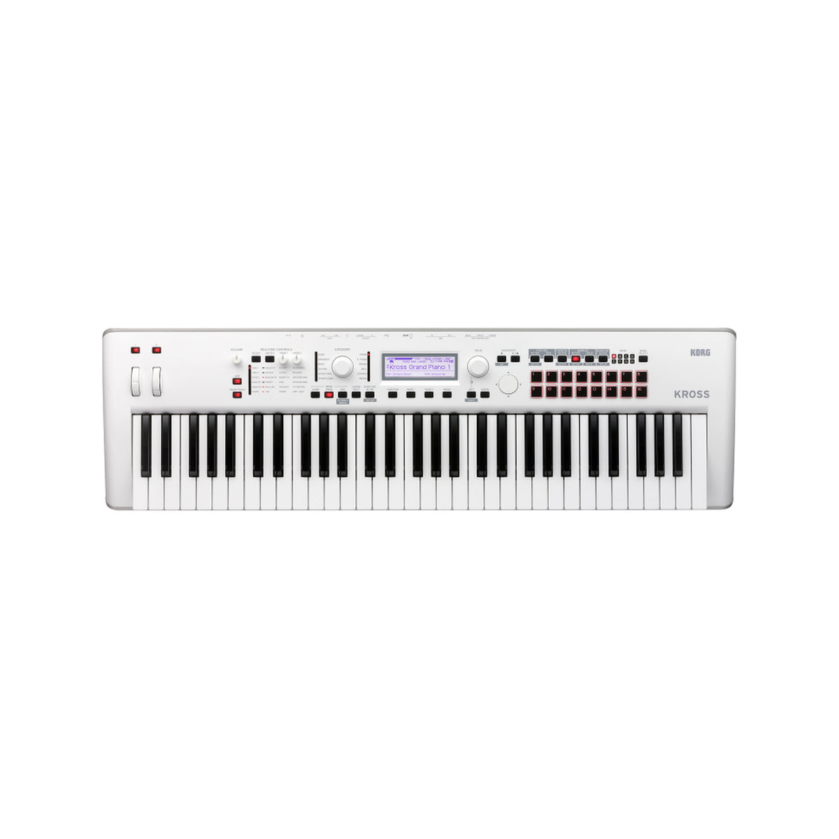 Workstation Korg Kross 2 de 61 teclas blanco — vista 1