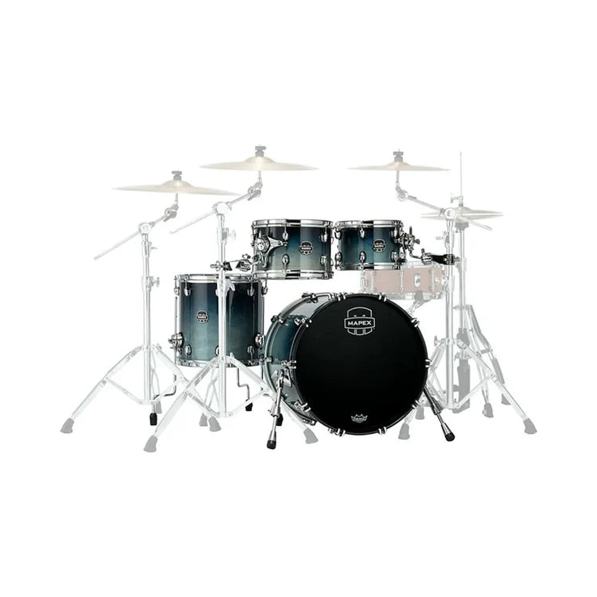 Batería Mapex Saturn SR529XRJ de 4 piezas, Teal Blue Fade — imagen 1