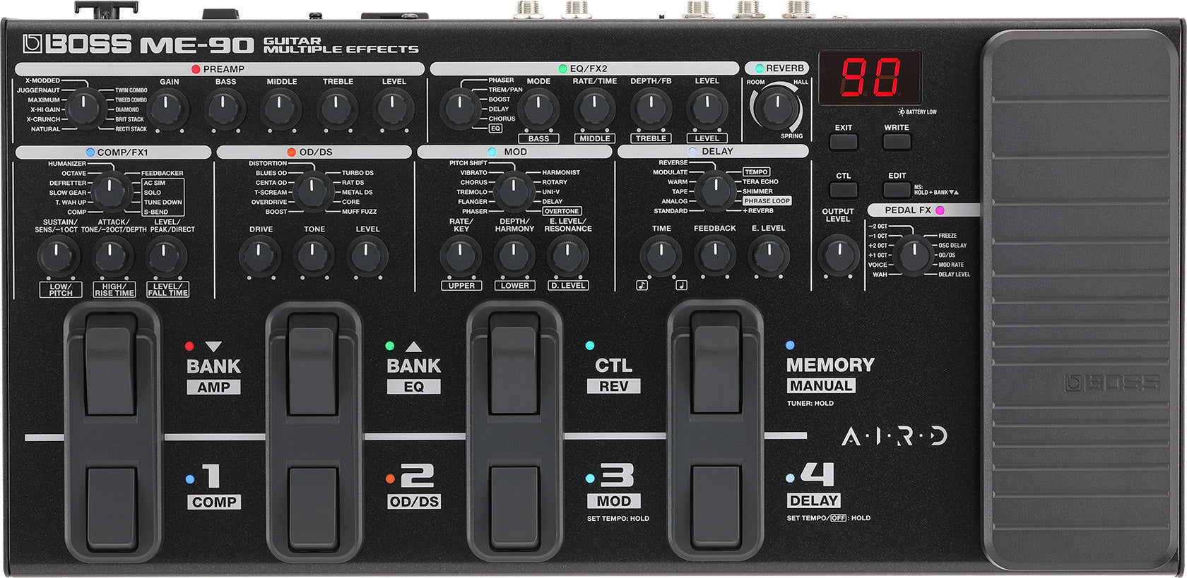 Procesador De Efectos Boss Guitarra Electrica Me-90