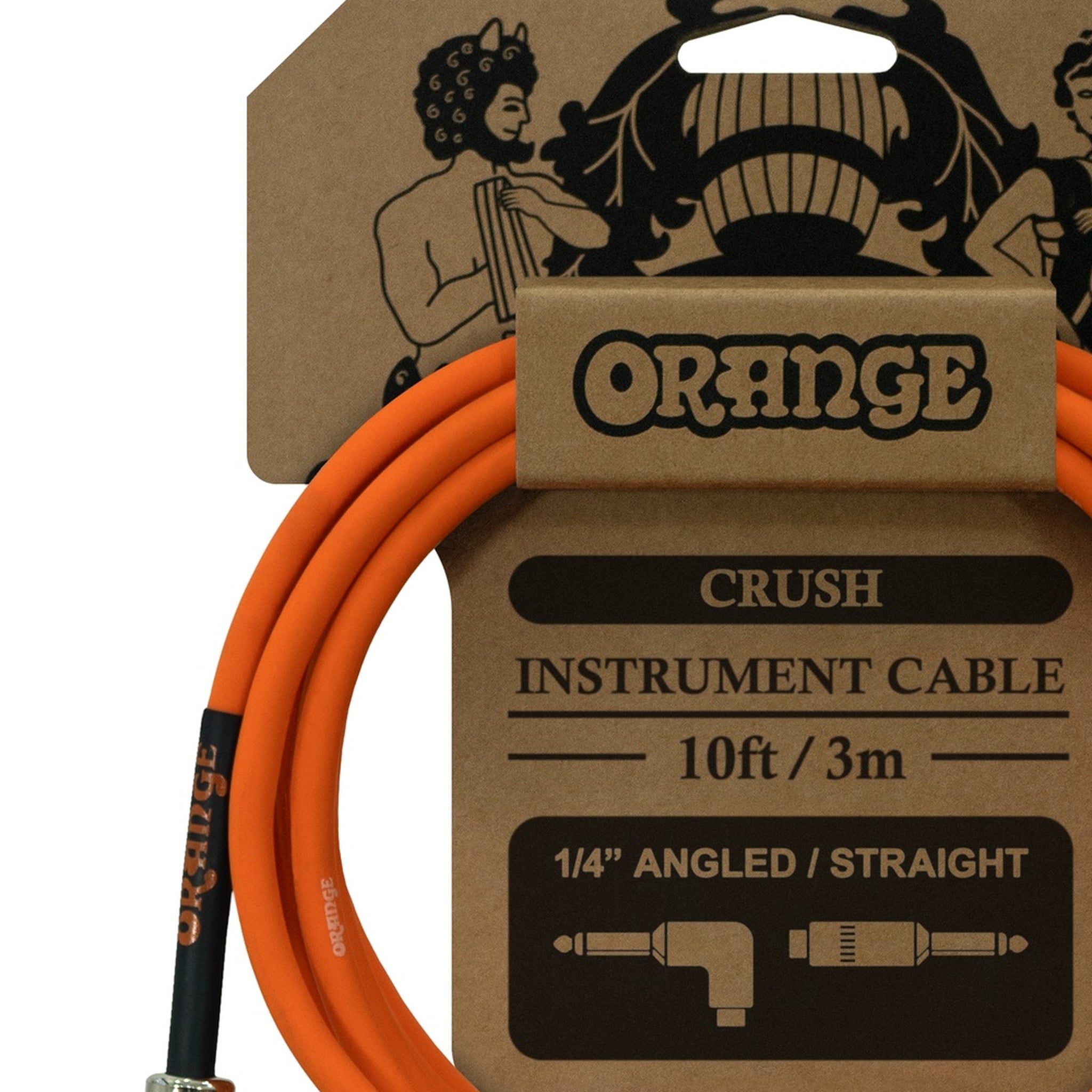 Cable Instrumento Orange CA035 Conectores Recto y Acodado 3m — ampliación de detalle