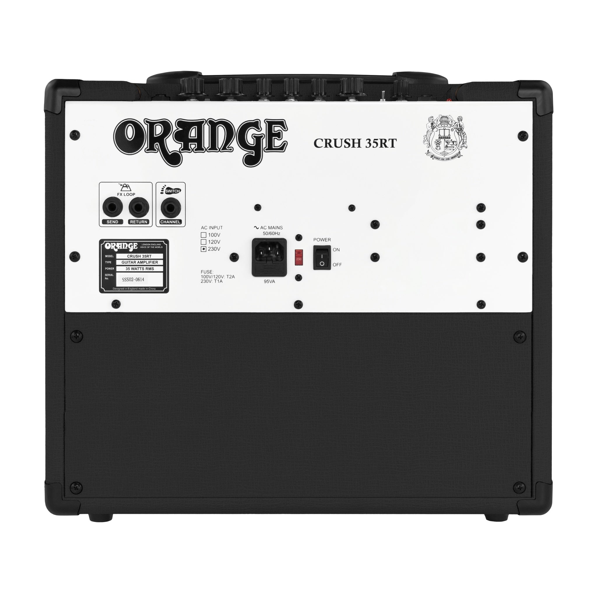 Amplificador Combo Guitarra Eléctrica Orange Crush 35RT Negro 35W — vista 4