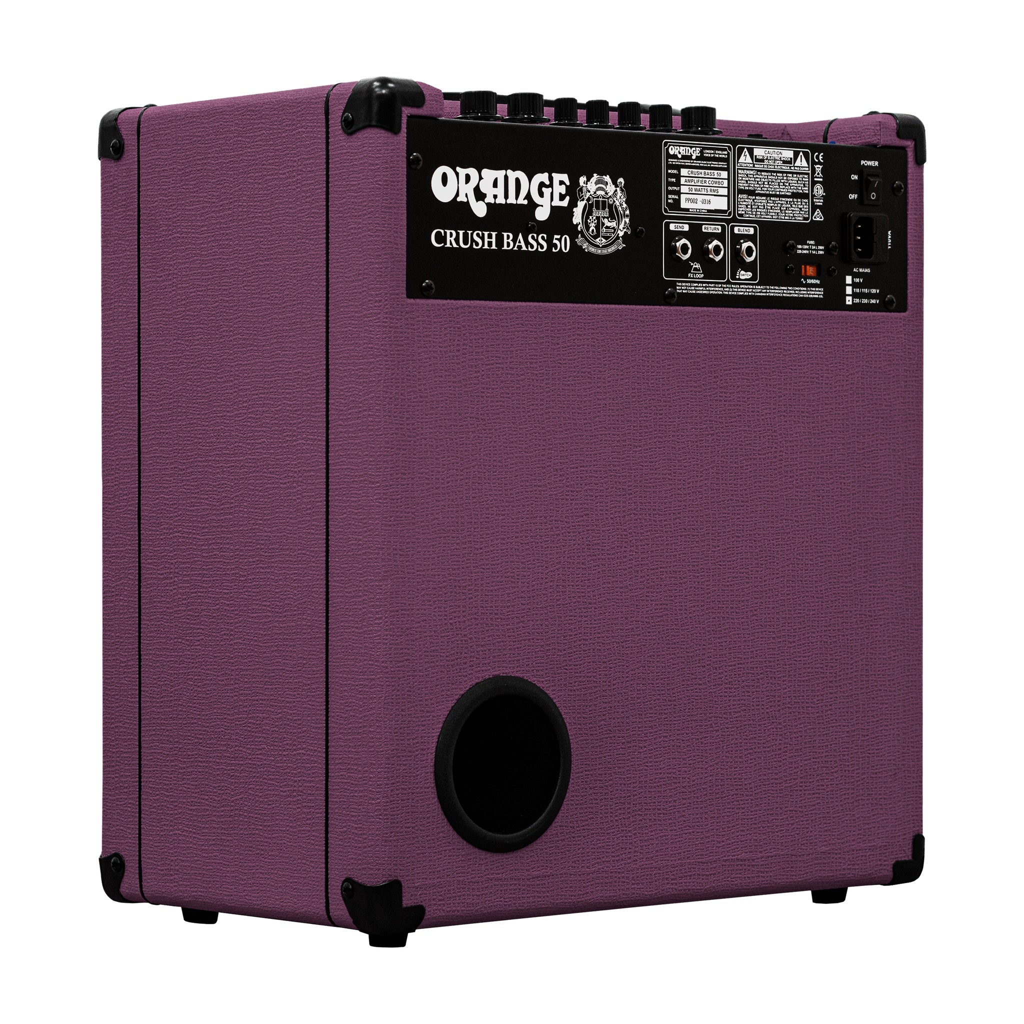 Amplificador Combo Bajo Eléctrico Orange Crush Bass 50 Glenn Hughes Morado 50W — vista 4