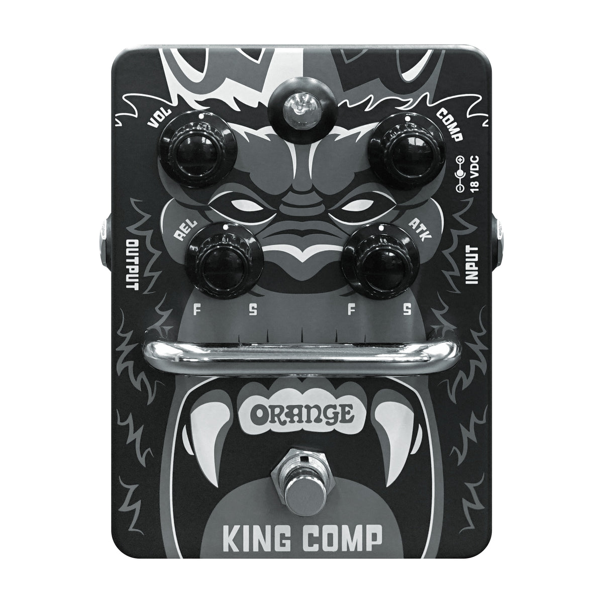 Pedal Compresor Guitarra y Bajo Eléctricos Orange King Comp VCA Clase A — vista 1