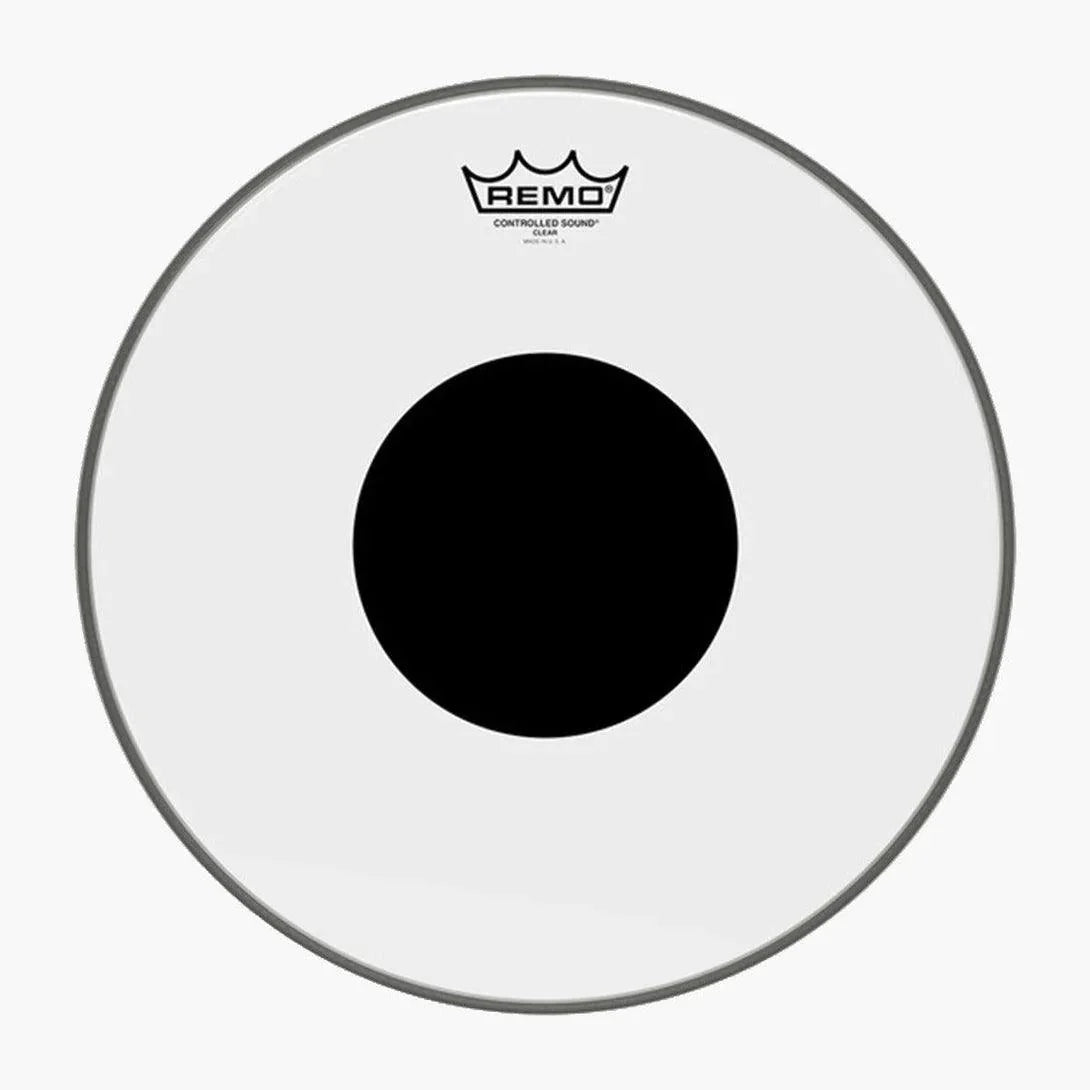 Parche Remo Encore De 22 Punto Negro Transparente En-1322-ct
