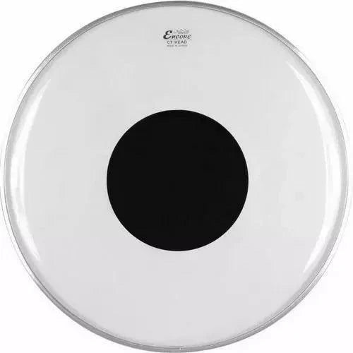 Parche Remo Encore De 28 Punto Negro Transparente En-1328-ct