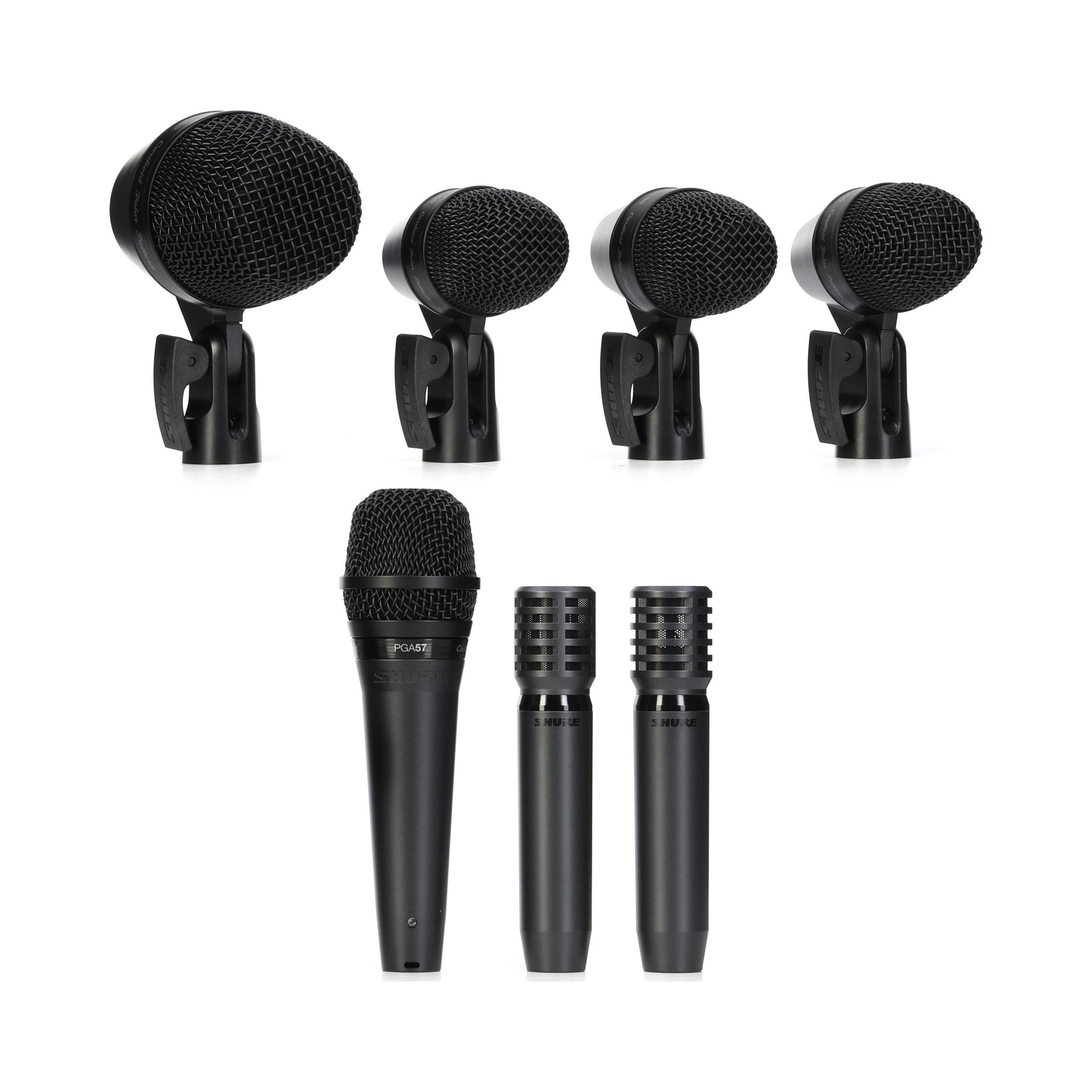 Kit de micrófonos Shure PGADRUMKIT7 de siete piezas para batería — vista 1