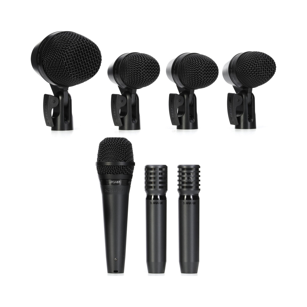 Kit de micrófonos Shure PGADRUMKIT7 de siete piezas para batería — vista 1