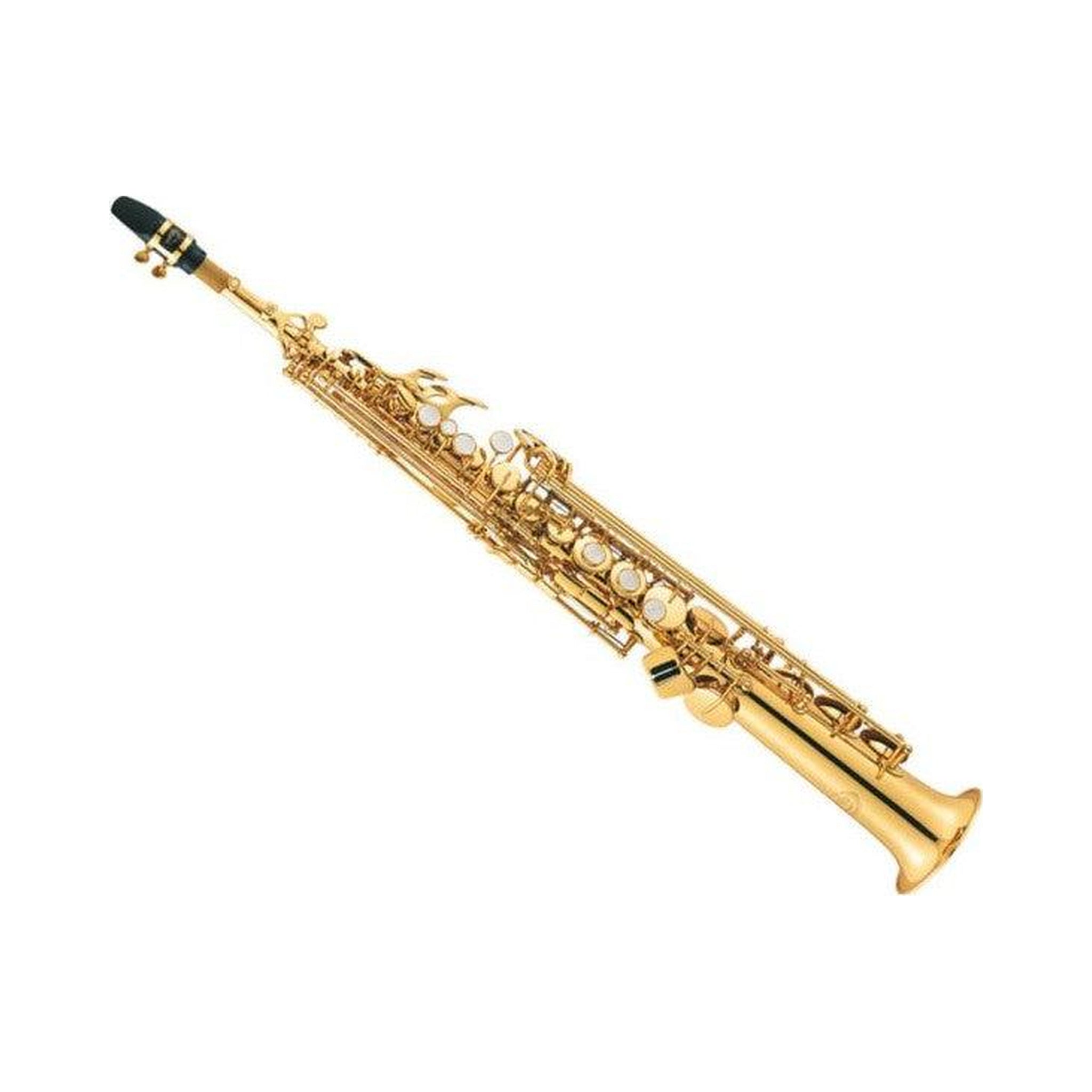 Saxofón soprano Jupiter JPS-747GL lacado con dos tudeles — vista 2