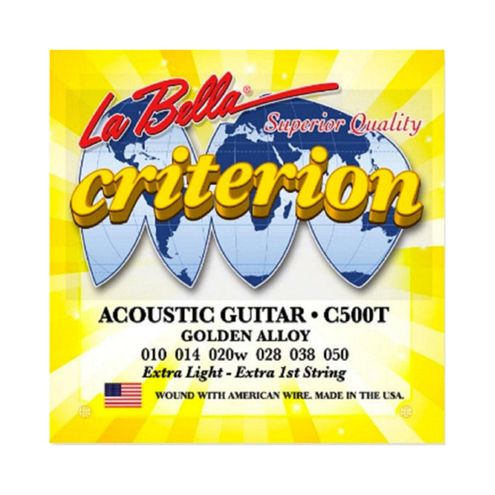 Encordado para guitarra acústica La Bella Criterion C500T 10–50