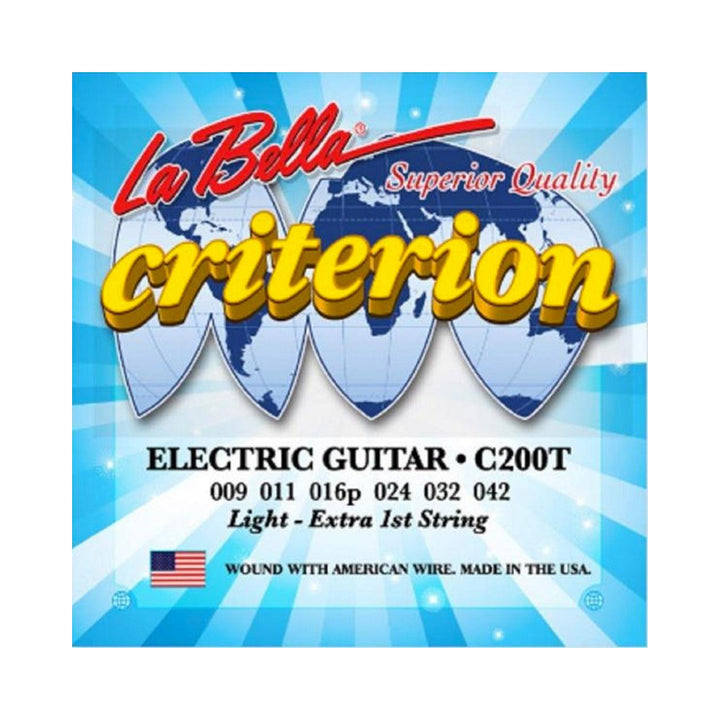 Encordado para guitarra eléctrica La Bella Criterion C200T 09–42