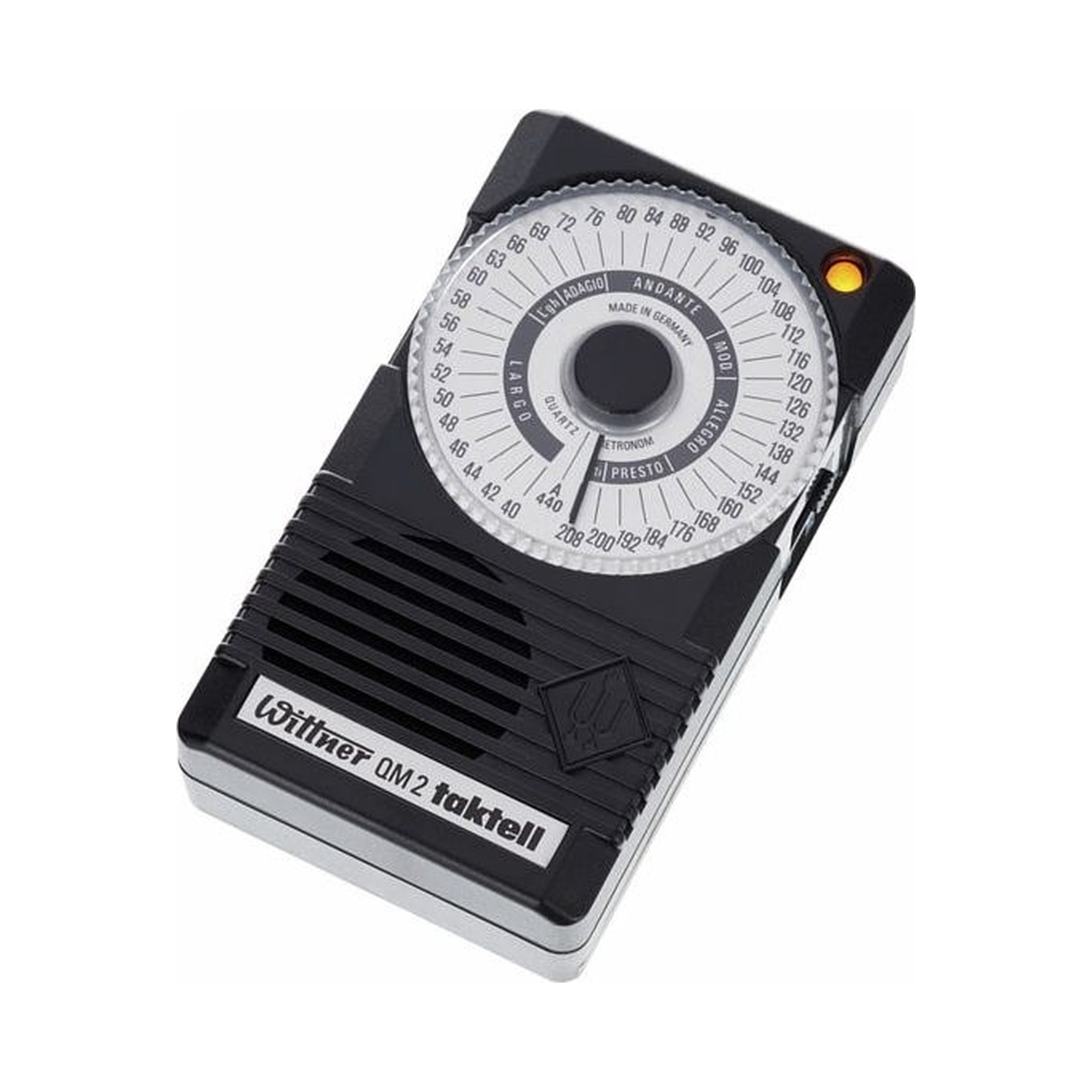 Metrónomo electrónico Wittner Taktell Quartz QM 2 negro con señal LED — vista 1