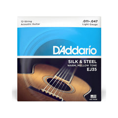 Encordado para guitarra acústica de 12 cuerdas D’Addario EJ35 Silk & Steel 11–47 — vista 1