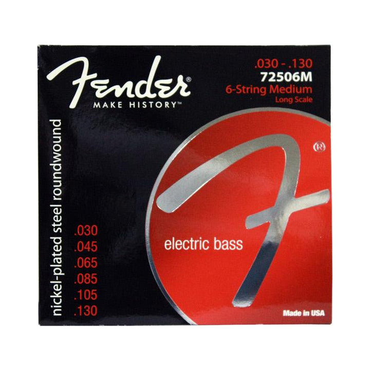 Encordado para bajo eléctrico Fender 7250-6M de seis cuerdas 30–130