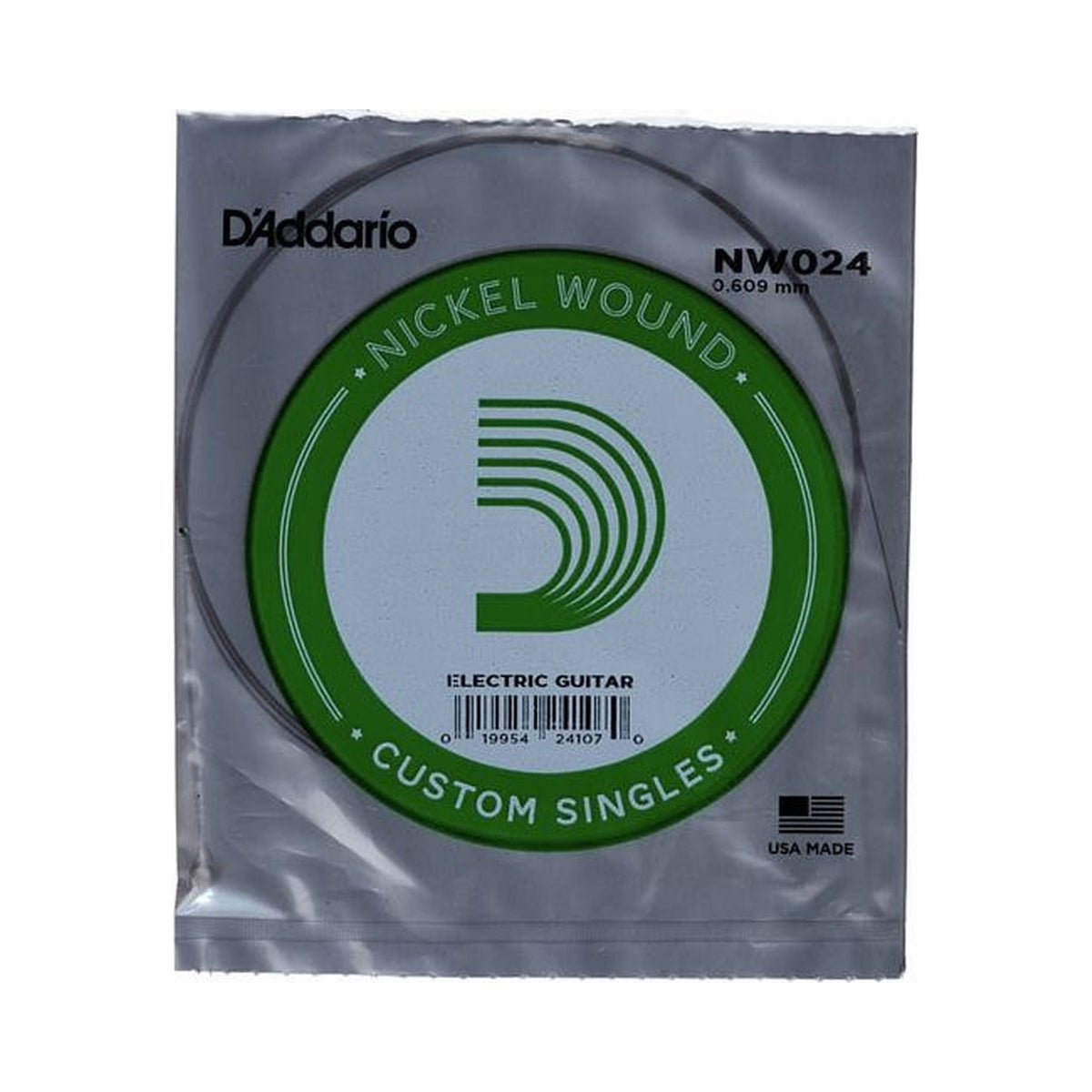 Cuerda para guitarra D’Addario XL Nickel Wound NW024 entorchada calibre .024 — vista 1
