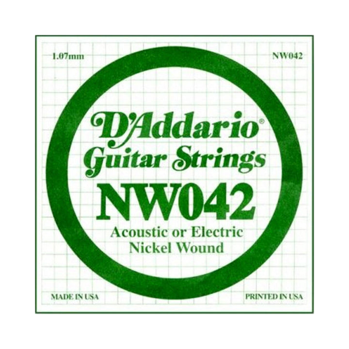 Cuerda individual para guitarra D’Addario NW042 de calibre .042