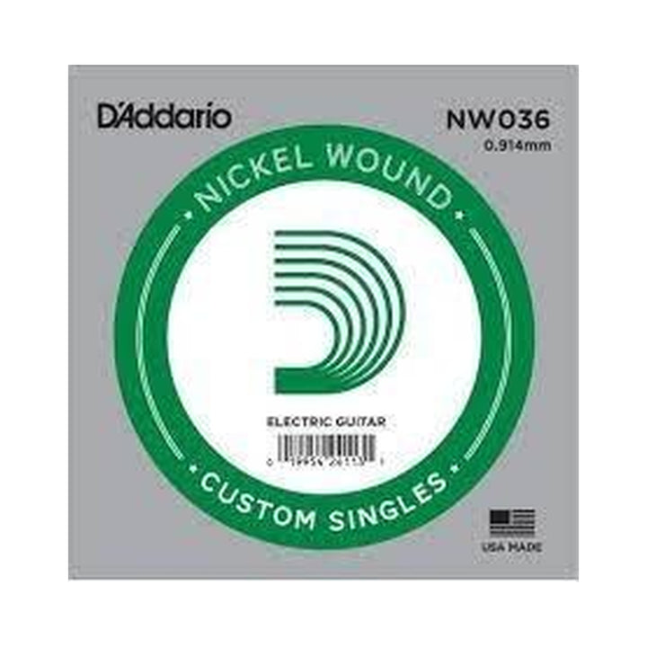Cuerda individual para guitarra D’Addario NW036 de calibre .036