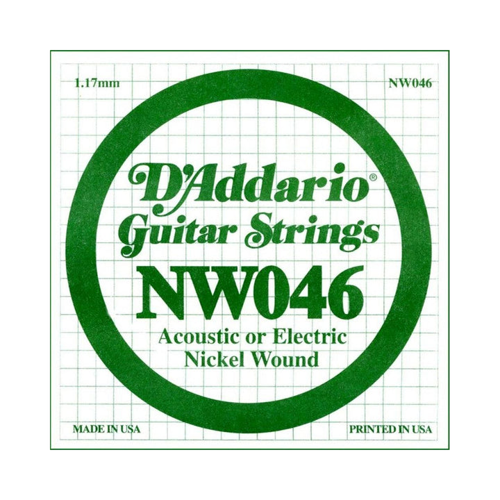 Cuerda individual para guitarra D’Addario NW046 de calibre .046