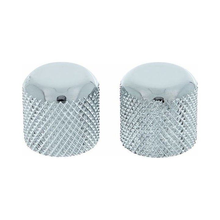 Perillas Fender Dome 0992056000 cromadas para Telecaster y Precision Bass, juego de dos