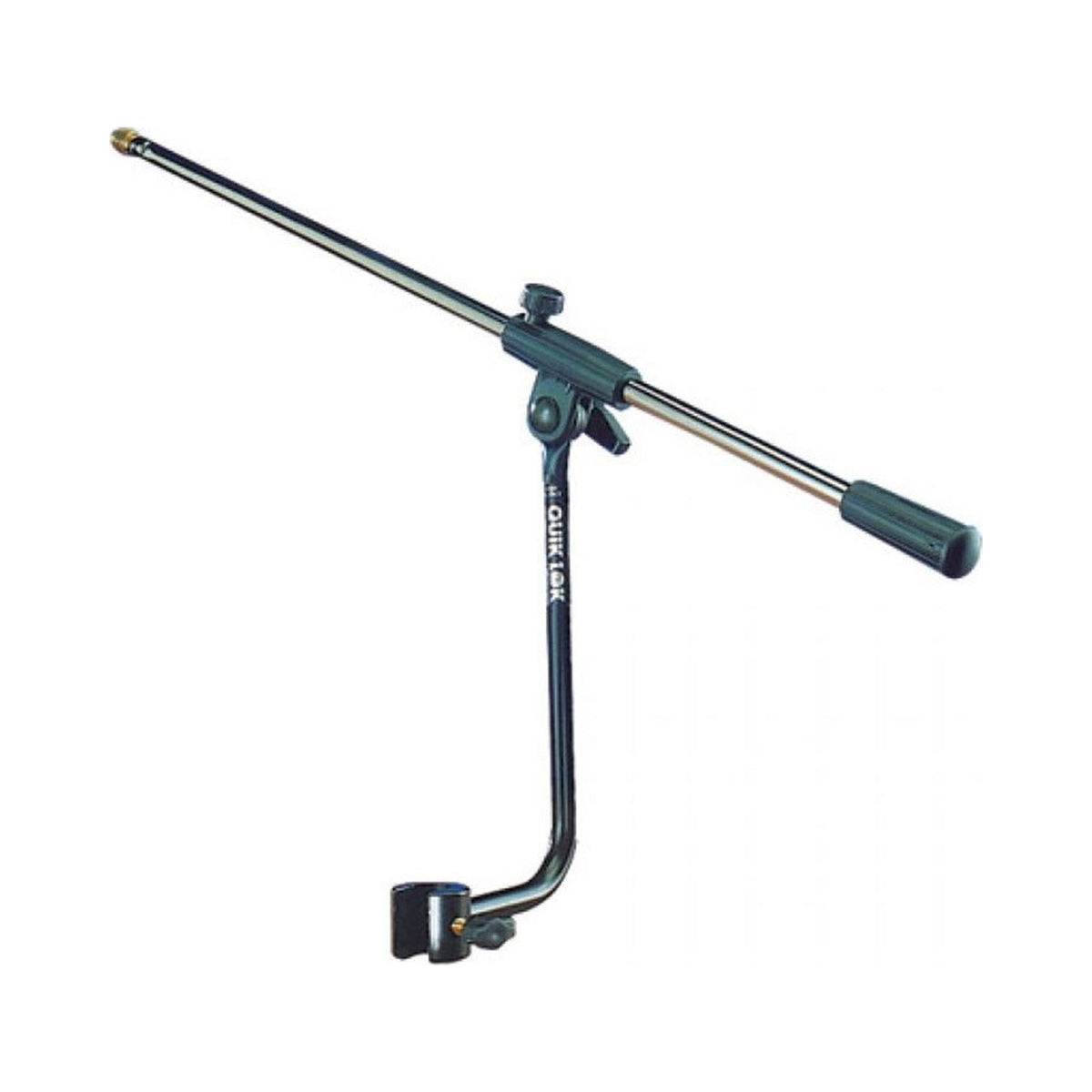Extensión de micrófono Quik Lok A-107-BK-AM con abrazadera de montaje — imagen real del producto