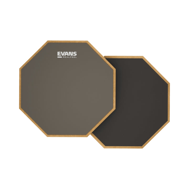 Pad de práctica Evans RF12D RealFeel de 12 pulgadas y dos superficies