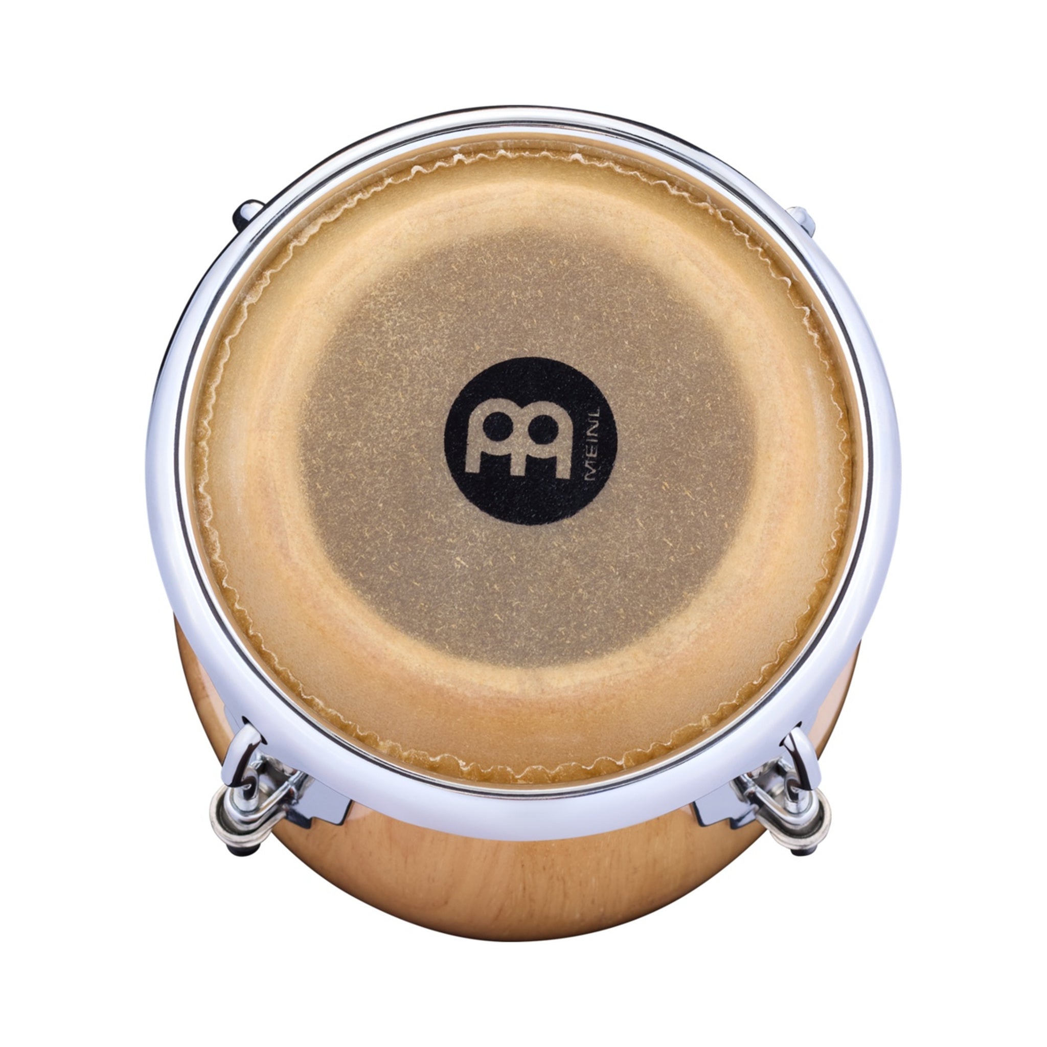 Mini conga Meinl MC100NT de madera natural con parche afinable — vista 2