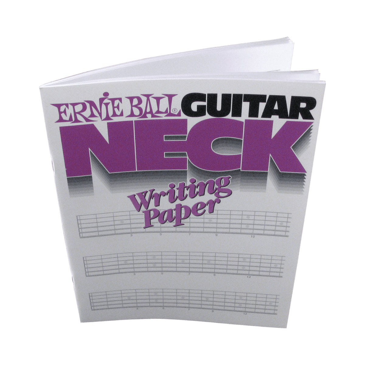 Cuaderno de escritura para guitarra Ernie Ball P07020 Guitar Neck Paper con 48 páginas — imagen real del producto