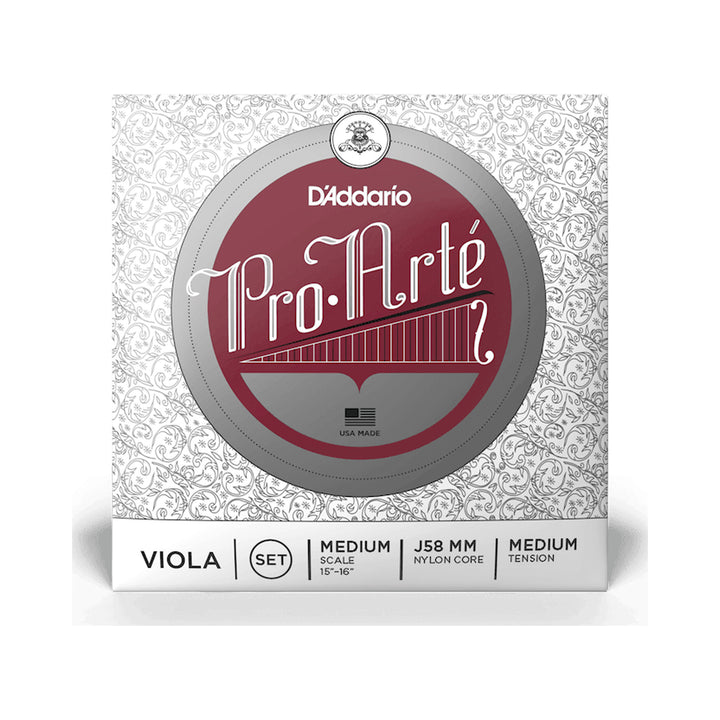 Encordado para viola D’Addario Pro-Arté J58 MM de escala y tensión medias