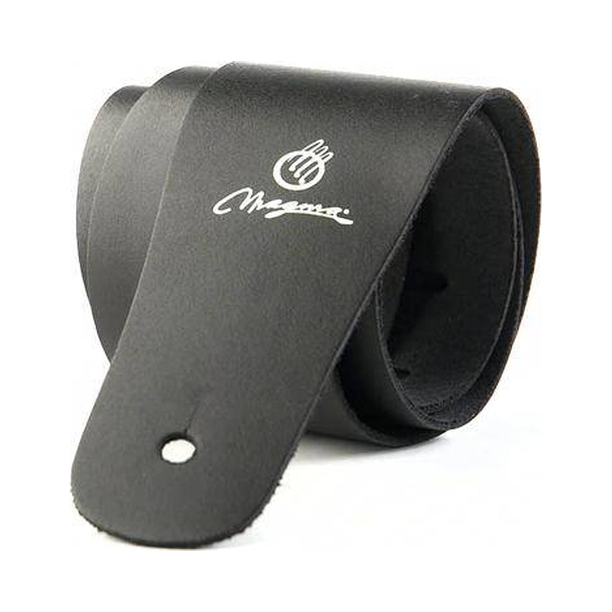 Correa para guitarra Magma MB01 de cuero negro — imagen real del producto