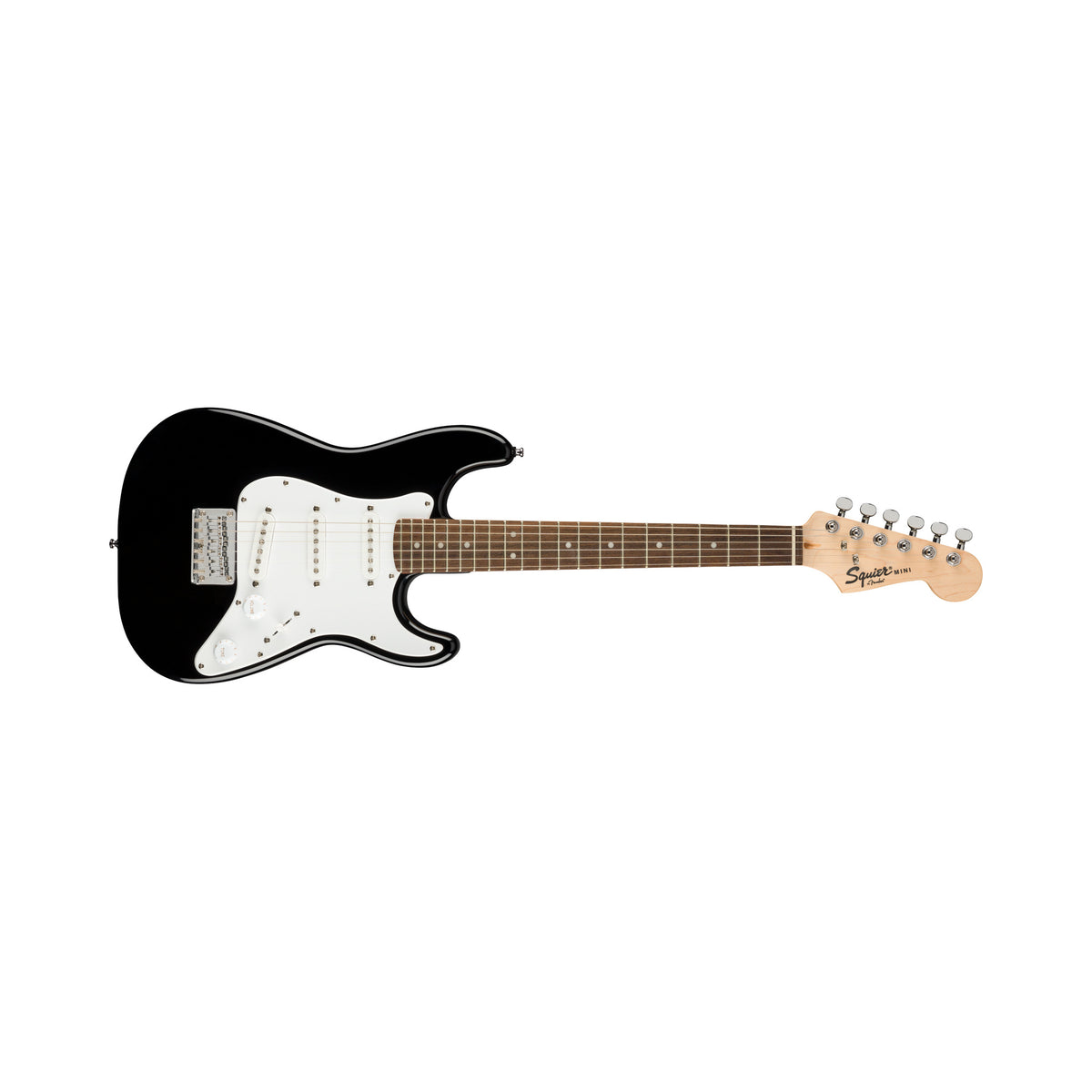 Guitarra eléctrica Fender Squier Mini Stratocaster 0370121506 negra — vista 1
