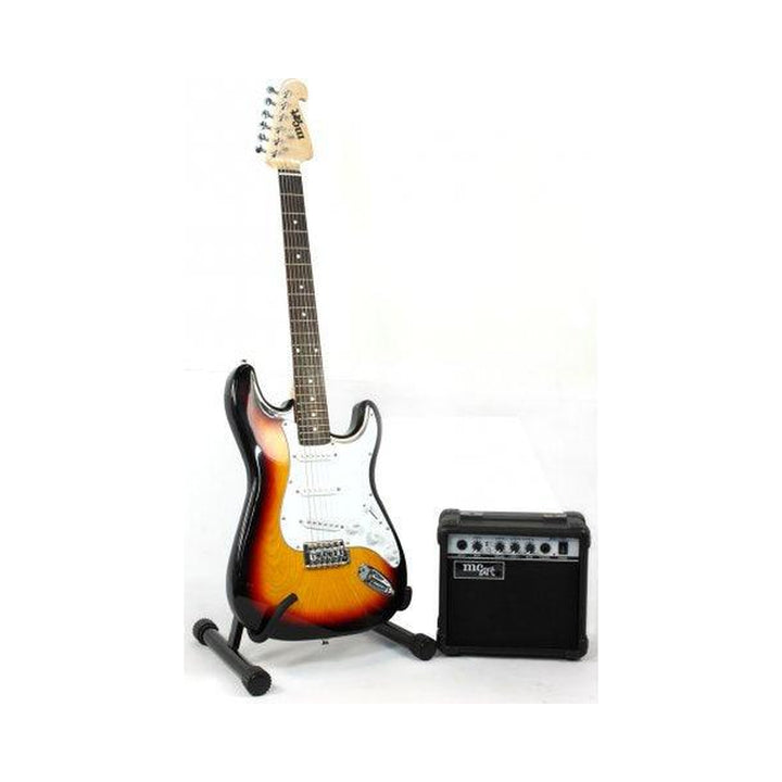 Kit de guitarra eléctrica MC-Art E10 PK Sunburst con accesorios