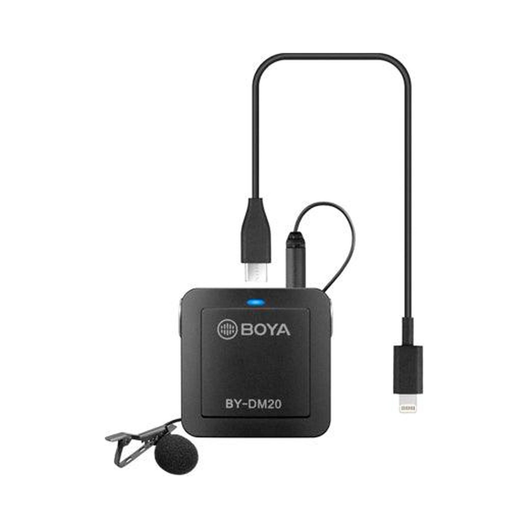 Sistema de micrófono digital Boya BY-DM20 con dos entradas — vista 1