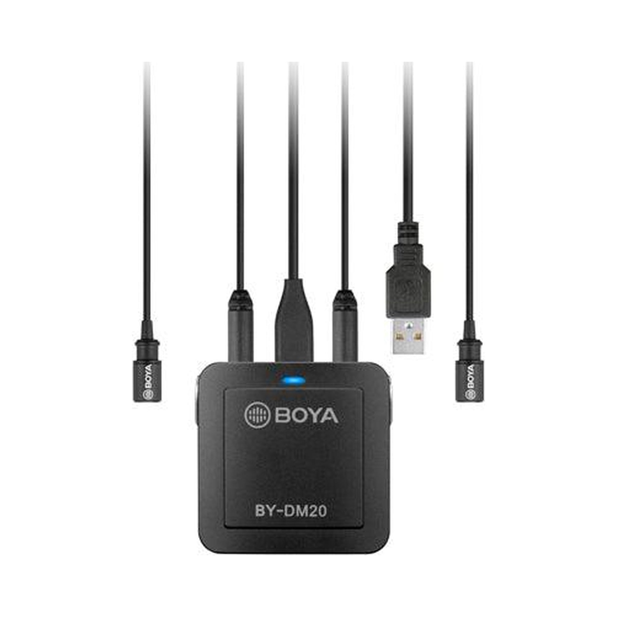 Sistema de micrófono digital Boya BY-DM20 con dos entradas — vista 2