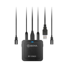 Sistema de micrófono digital Boya BY-DM20 con dos entradas — vista 2