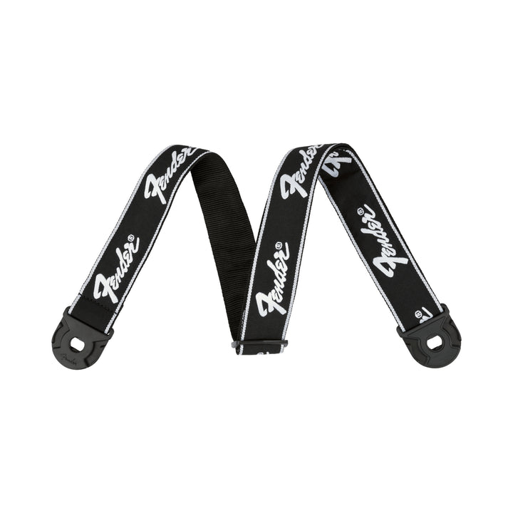 Correa Fender Quick Grip Running Logo 0990629008 negra con cierre rápido