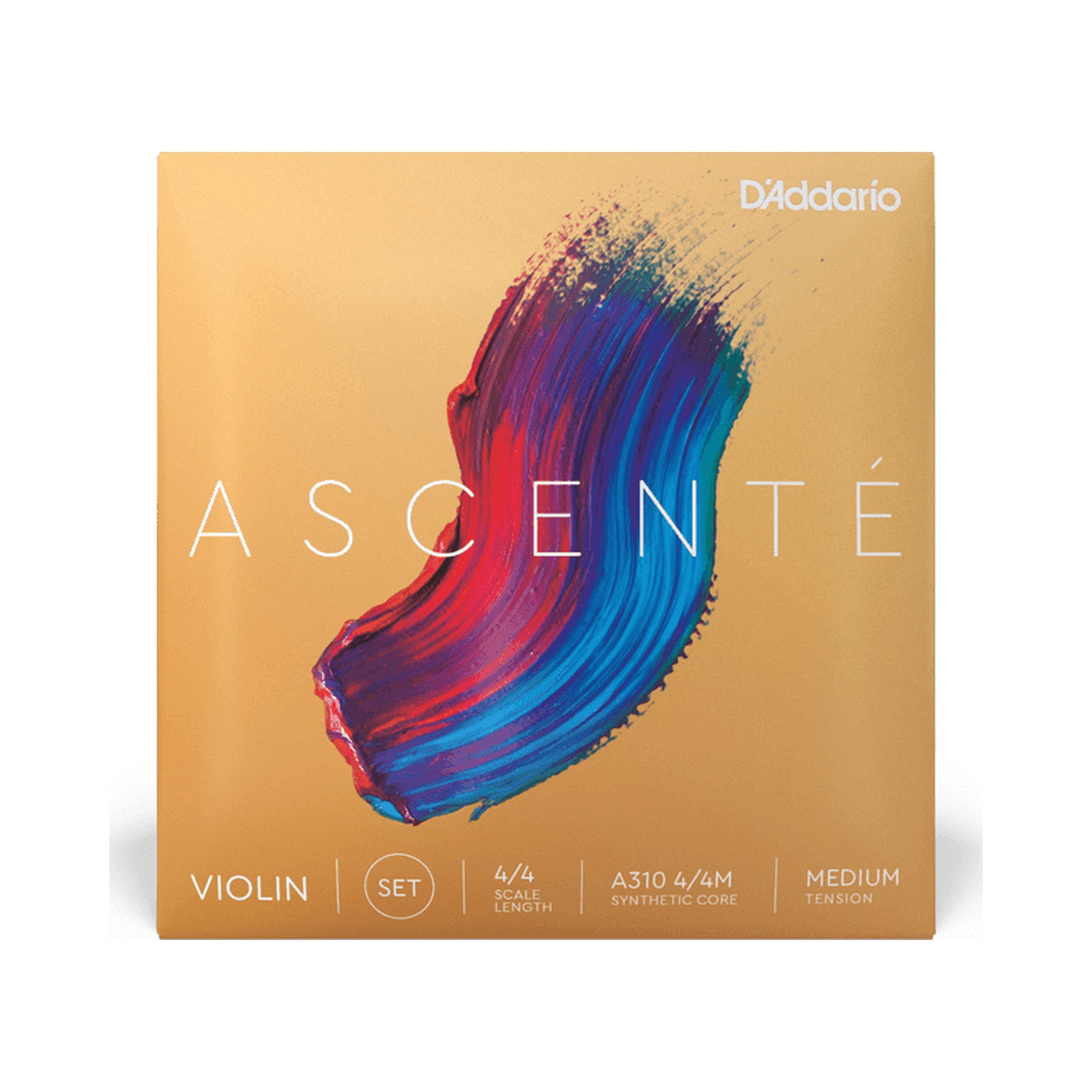 Encordado para violín D’Addario Ascenté A310 4/4M tensión media — vista 1