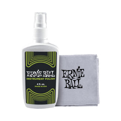 Pulimento para instrumentos Ernie Ball P04222 con paño de microfibra — imagen real del producto