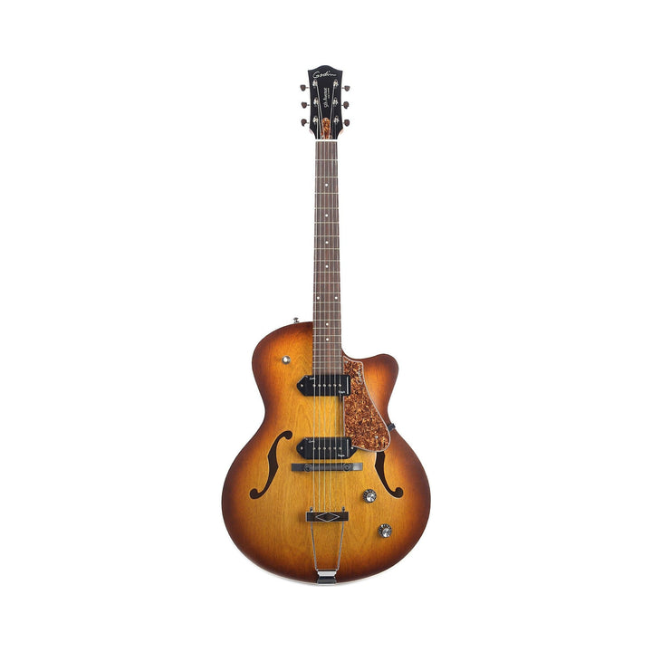 Guitarra eléctrica archtop Godin 5th Avenue CW Kingpin II 050987 Cognac Burst
