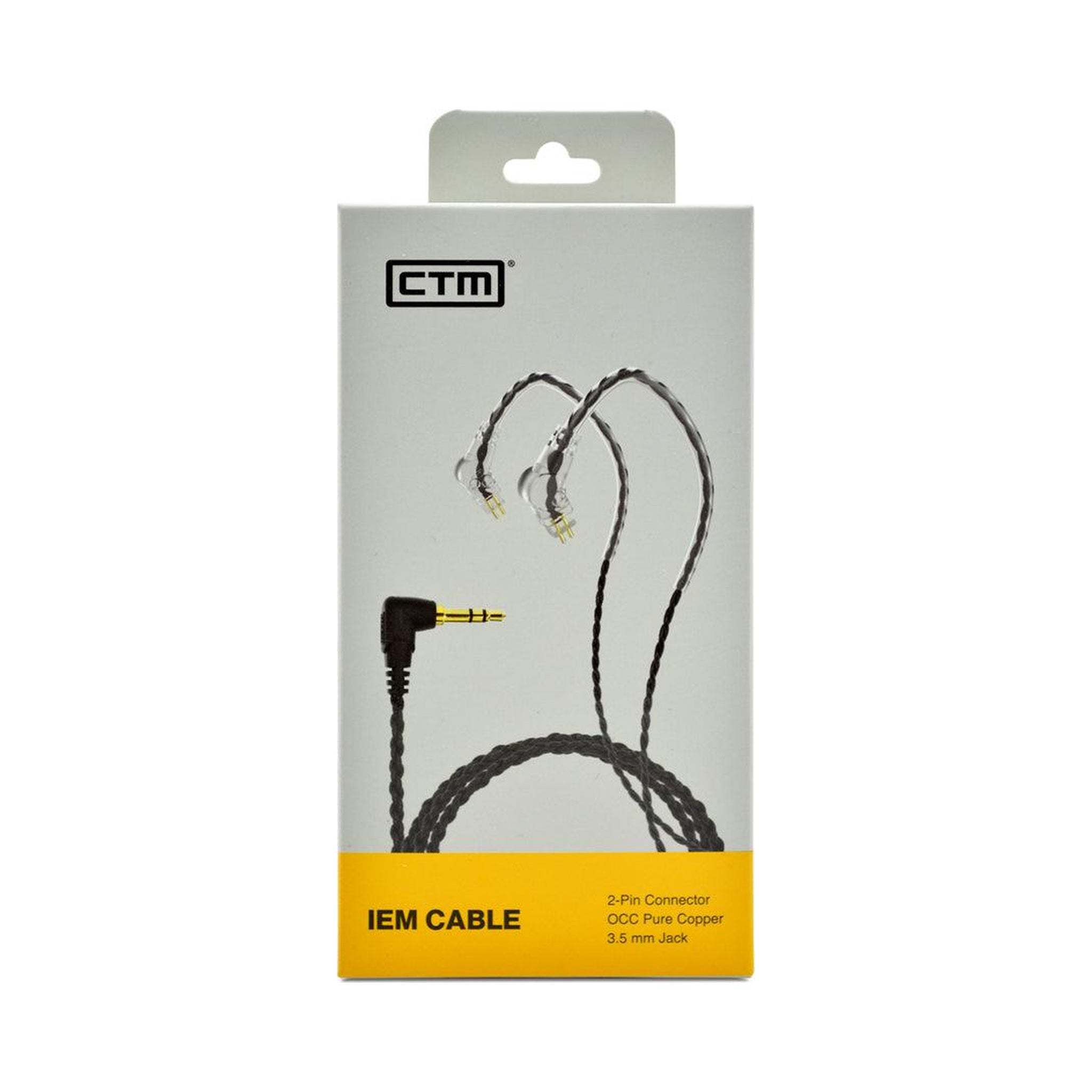 Cable para monitores intrauditivos CTM Standard IEM negro de 60 pulgadas — vista 1