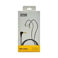 Cable para monitores intrauditivos CTM Standard IEM negro de 60 pulgadas — vista 1