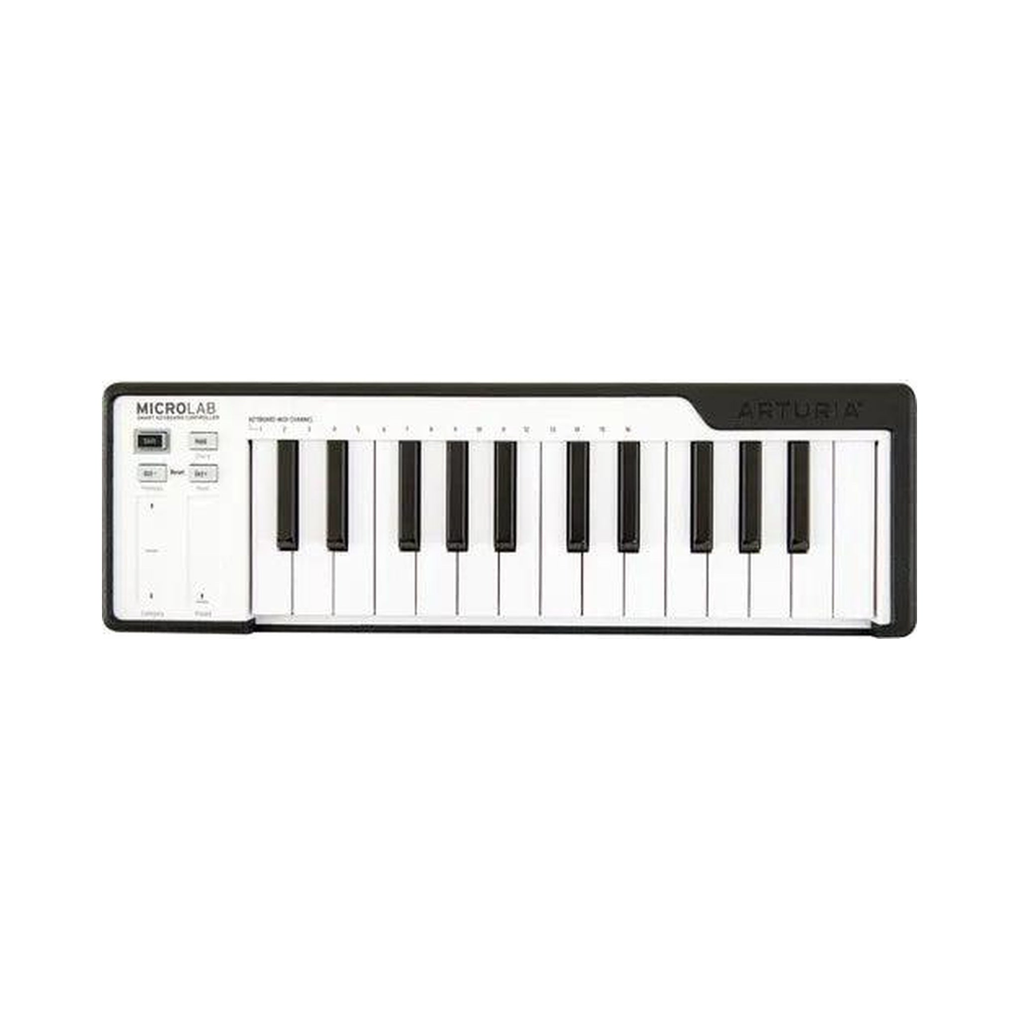 Controlador MIDI Arturia MicroLab 230512 negro con tiras táctiles — vista 1