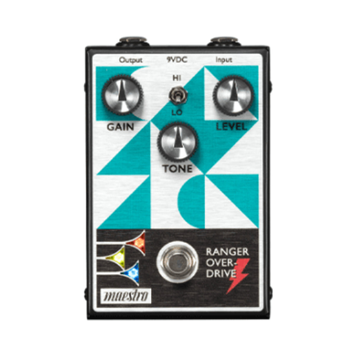 Pedal overdrive Maestro Ranger MOCROP analógico con modos Hi y Lo — vista 1