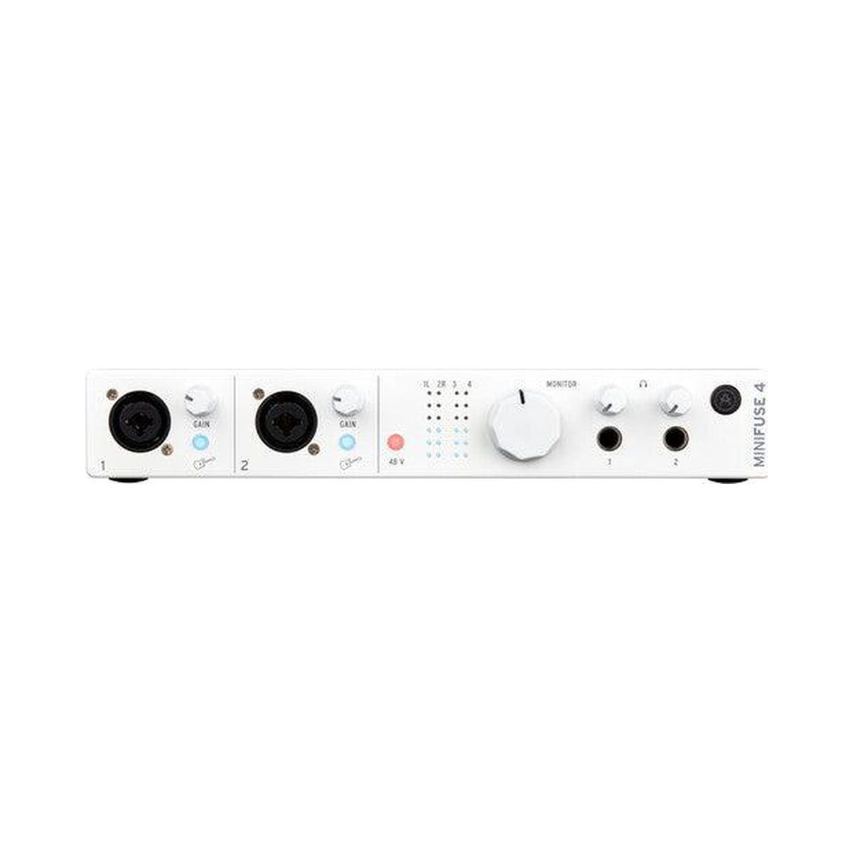 Interfaz de audio Arturia MiniFuse 4 800113 blanca de 4 entradas y 4 salidas — vista 1