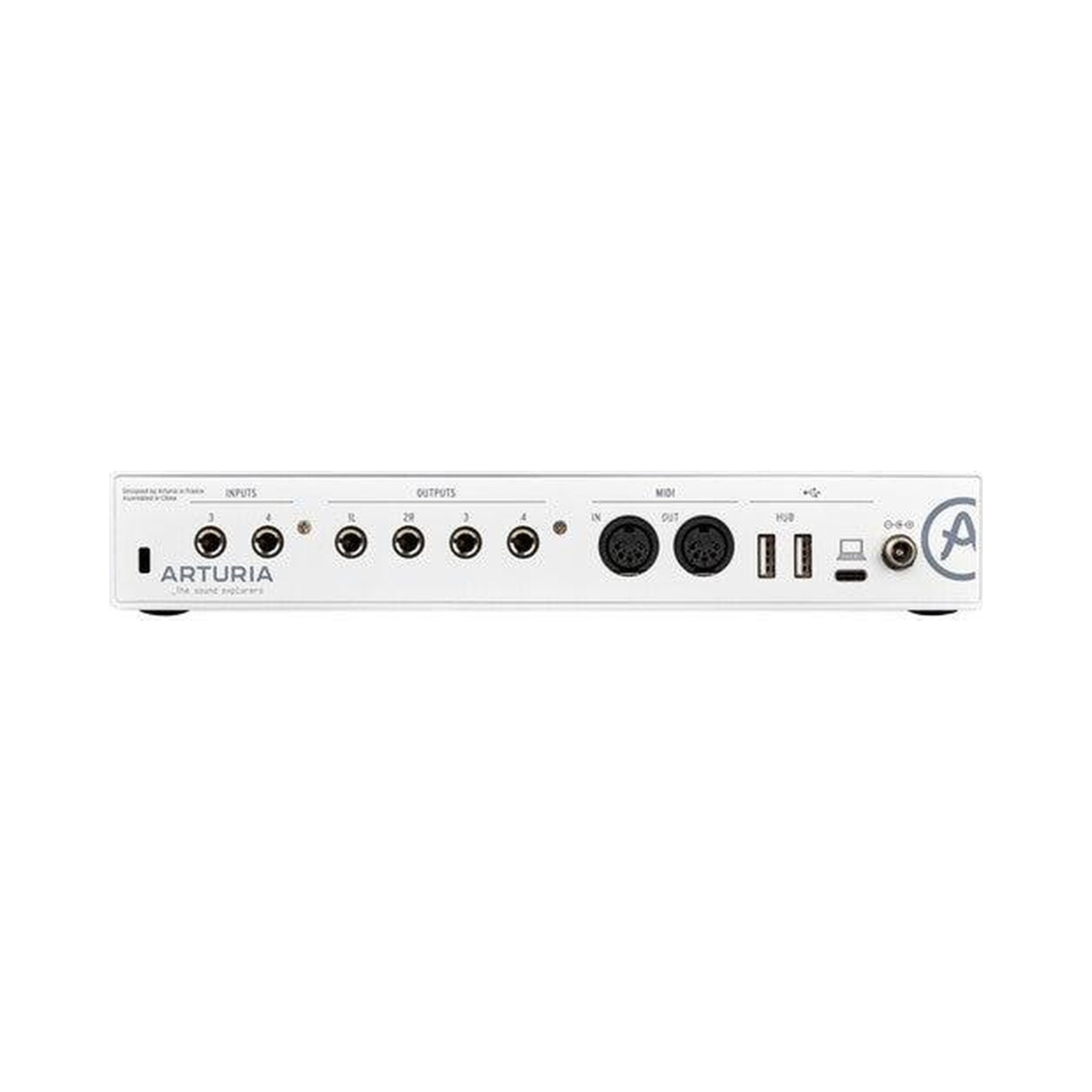 Interfaz de audio Arturia MiniFuse 4 800113 blanca de 4 entradas y 4 salidas — vista 2