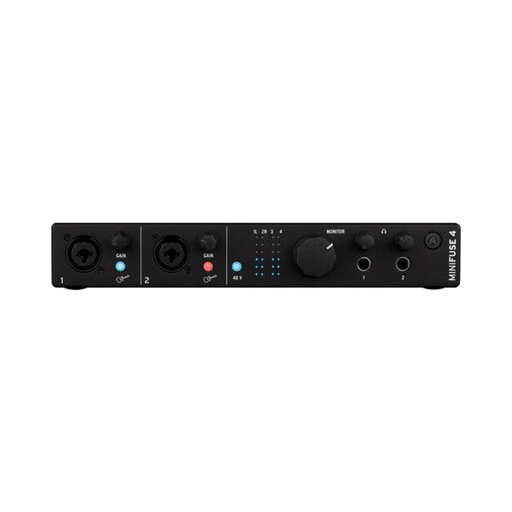 Interfaz de audio Arturia MiniFuse 4 800103 negra de 4 entradas y 4 salidas — vista 2